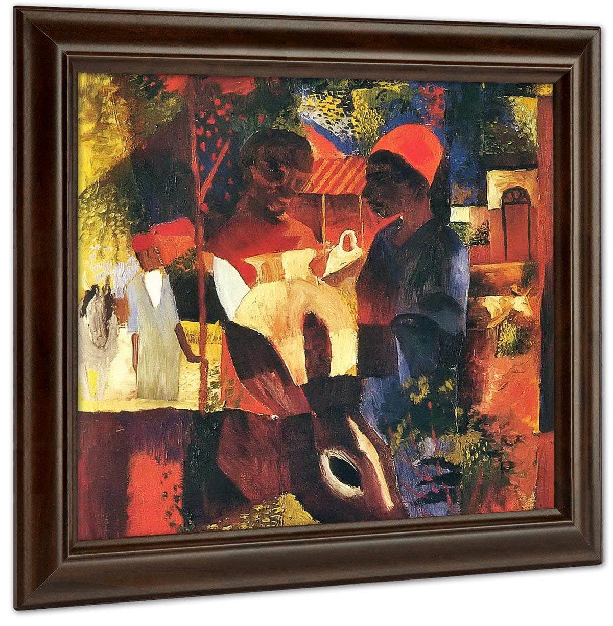 Market In Tunis By August Macke Fine Art Print