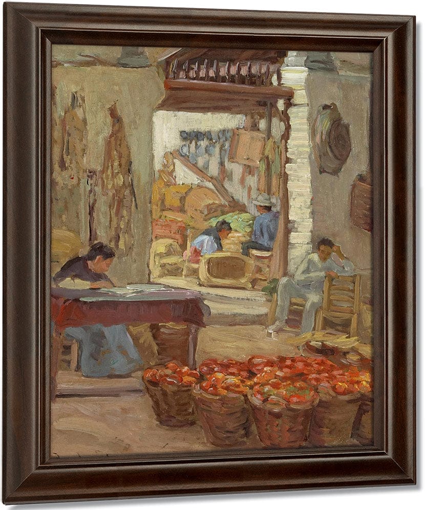 Marketplace By Anna Lee Stacey Fine Art Print
