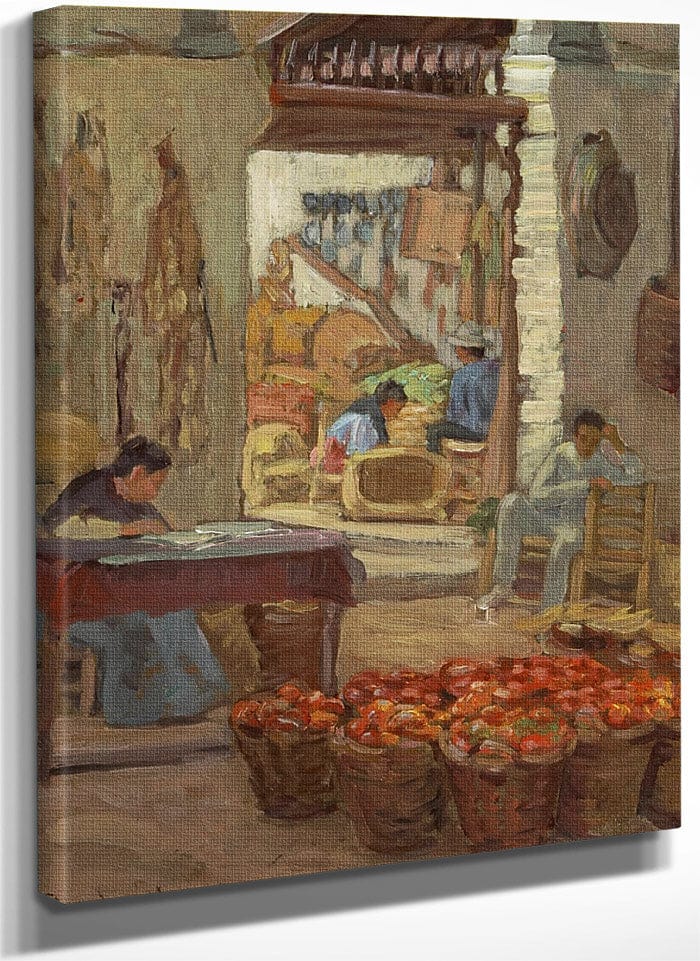 Marketplace By Anna Lee Stacey Fine Art Print