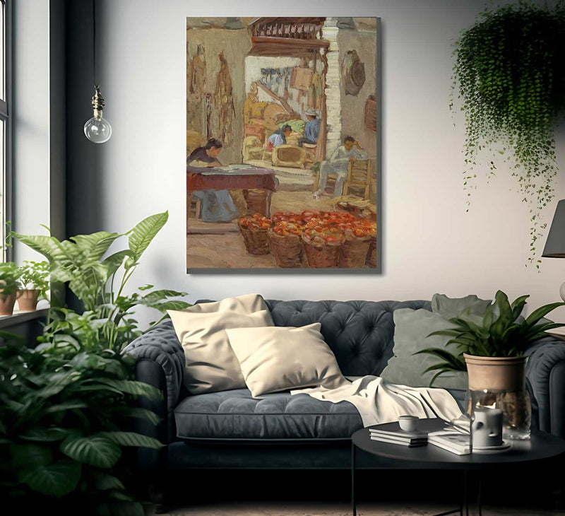 Marketplace By Anna Lee Stacey Fine Art Print