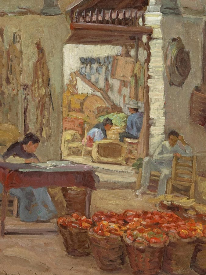 Marketplace By Anna Lee Stacey Fine Art Print