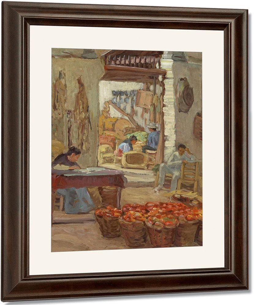 Marketplace By Anna Lee Stacey Fine Art Print