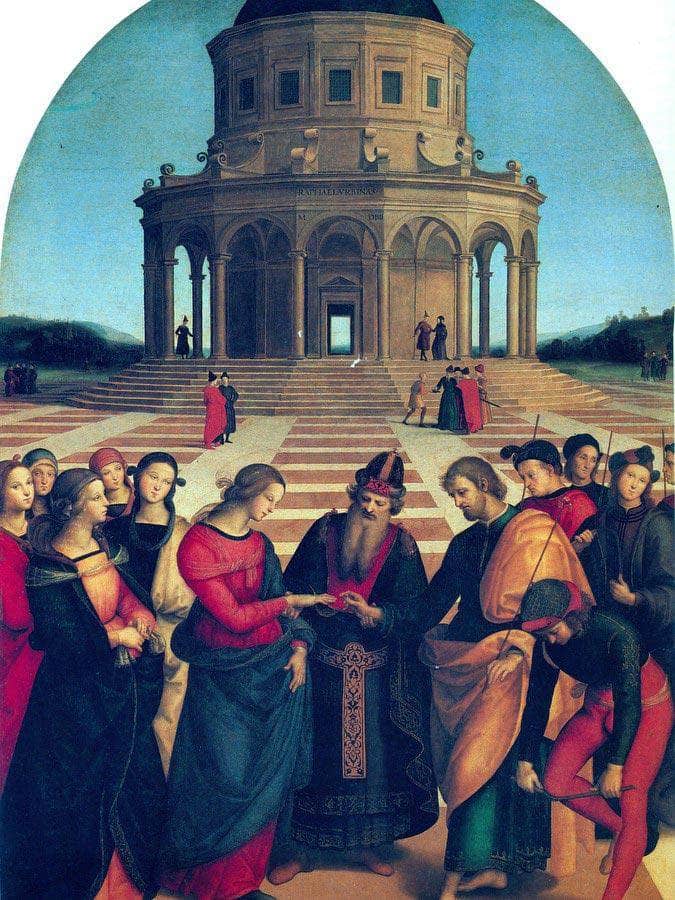 Marriage Of The Virgin By Raphael Fine Art Print