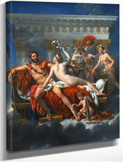 Mars Disarmed By Venus And The Three Graces  By Jacques Louis David Fine Art Print