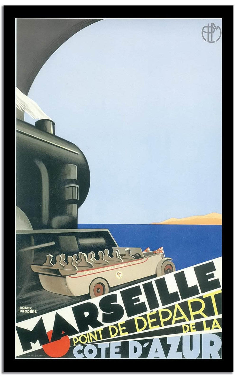 Marseille  Vintage Poster Fine Art Print