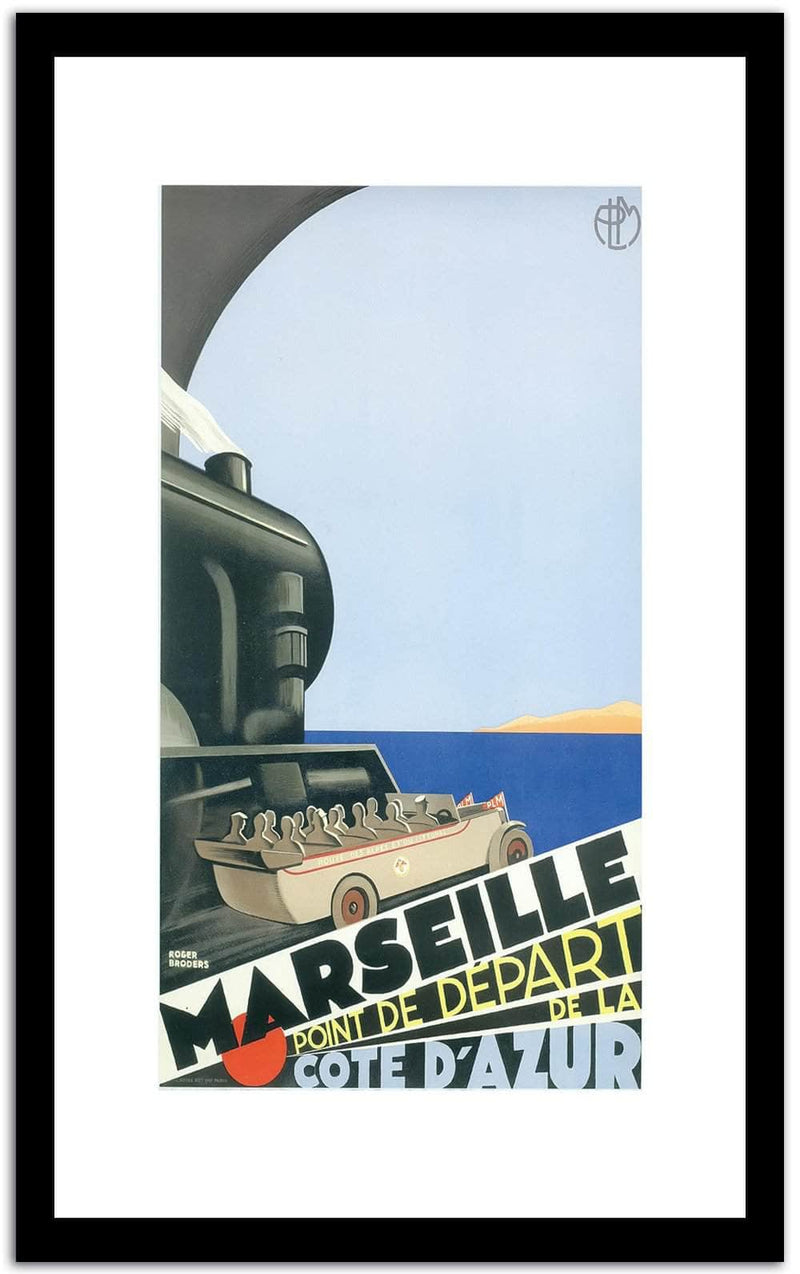 Marseille  Vintage Poster Fine Art Print