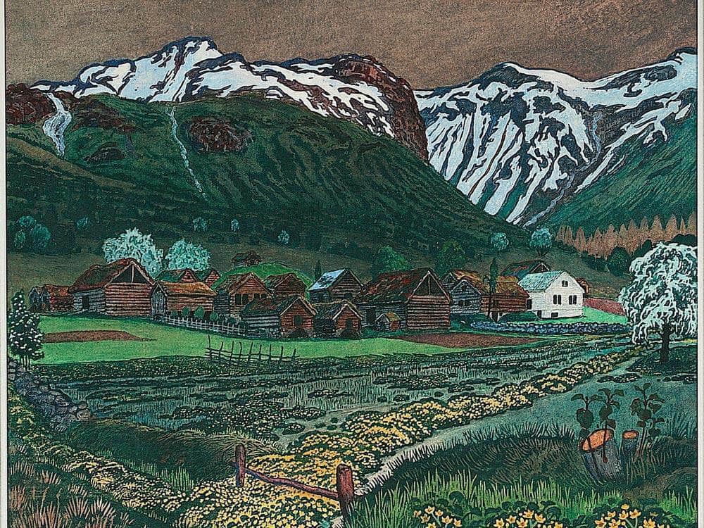 Marsh Marigold Night 2 By Nicolai Astrup Fine Art Print