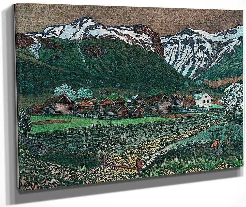 Marsh Marigold Night 2 By Nicolai Astrup Fine Art Print