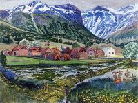 Marsh Marigold Night By Nicolai Astrup Fine Art Print