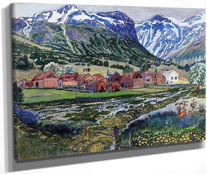 Marsh Marigold Night By Nicolai Astrup Fine Art Print