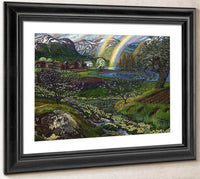 Marsh Marigolds And Double Rainbow By Nicolai Astrup Fine Art Print