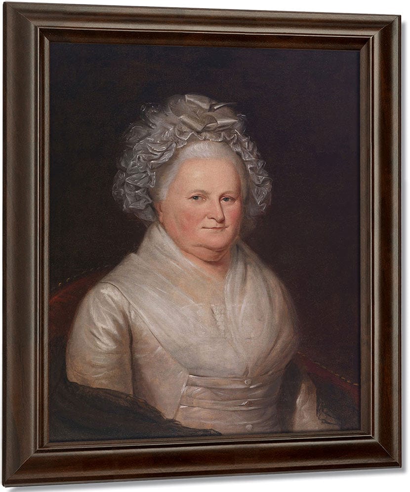 Martha Washington By Charles Willson Peale Fine Art Print