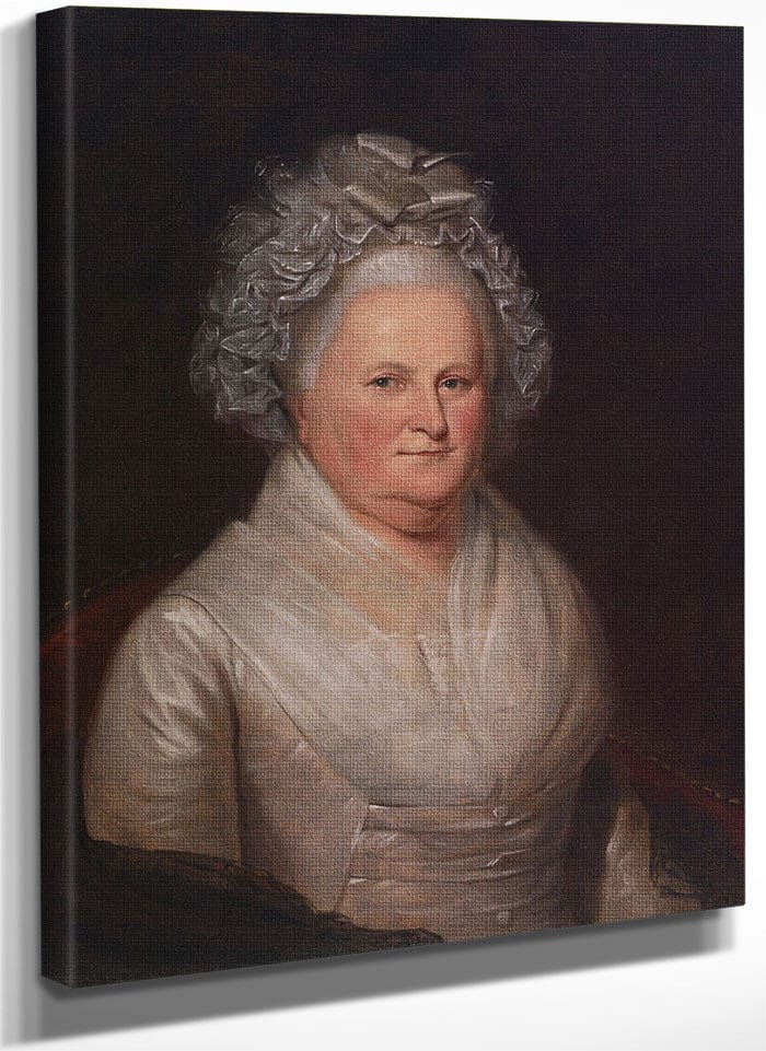 Martha Washington By Charles Willson Peale Fine Art Print