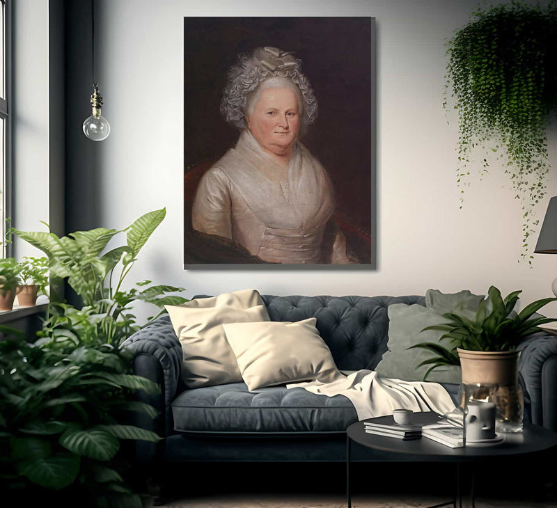 Martha Washington By Charles Willson Peale Fine Art Print