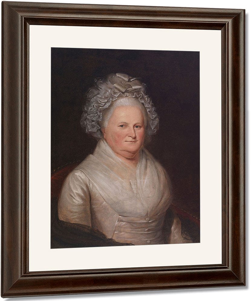 Martha Washington By Charles Willson Peale Fine Art Print