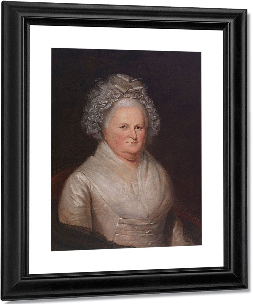 Martha Washington By Charles Willson Peale Fine Art Print