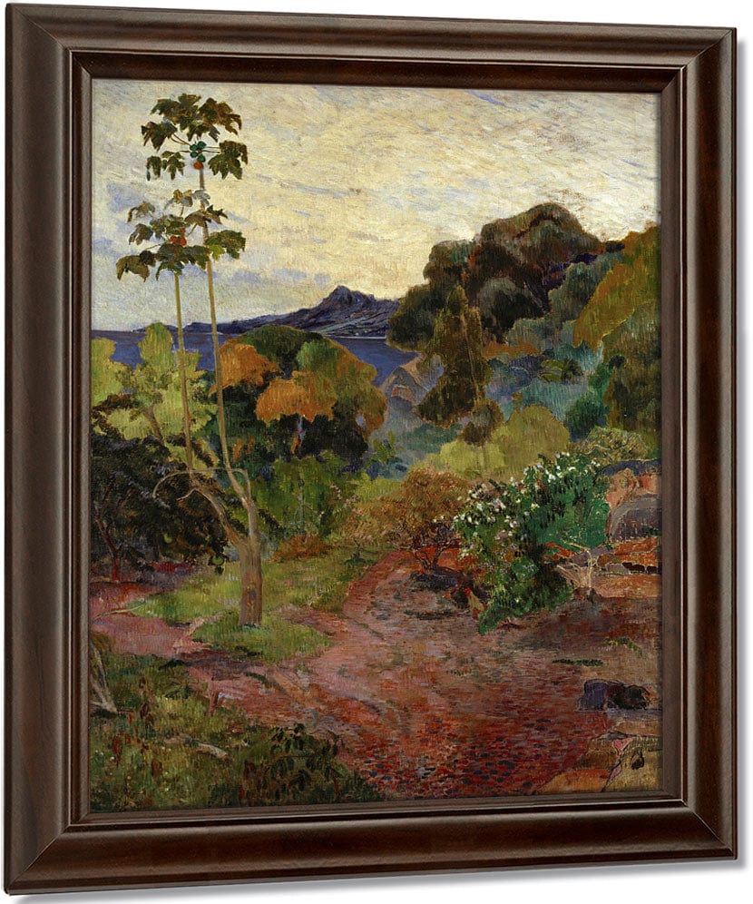 Martinique Landscape By Eugene Henri Paul Gauguin Fine Art Print