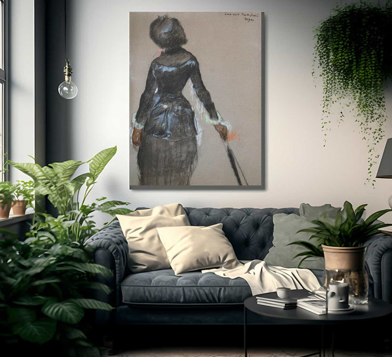 Mary Cassatt At The Louvre By Edgar Degas Fine Art Print