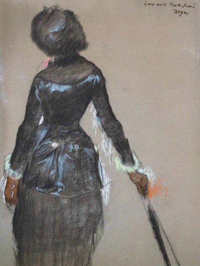 Mary Cassatt At The Louvre By Edgar Degas Fine Art Print