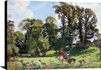 Mary In The Gardens Dunshay Painting George Spencer Watson Canvas Art Fine Art Print