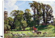 Mary In The Gardens Dunshay Painting George Spencer Watson Canvas Art Fine Art Print