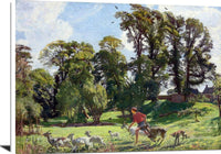 Mary In The Gardens Dunshay Painting George Spencer Watson Canvas Art Fine Art Print