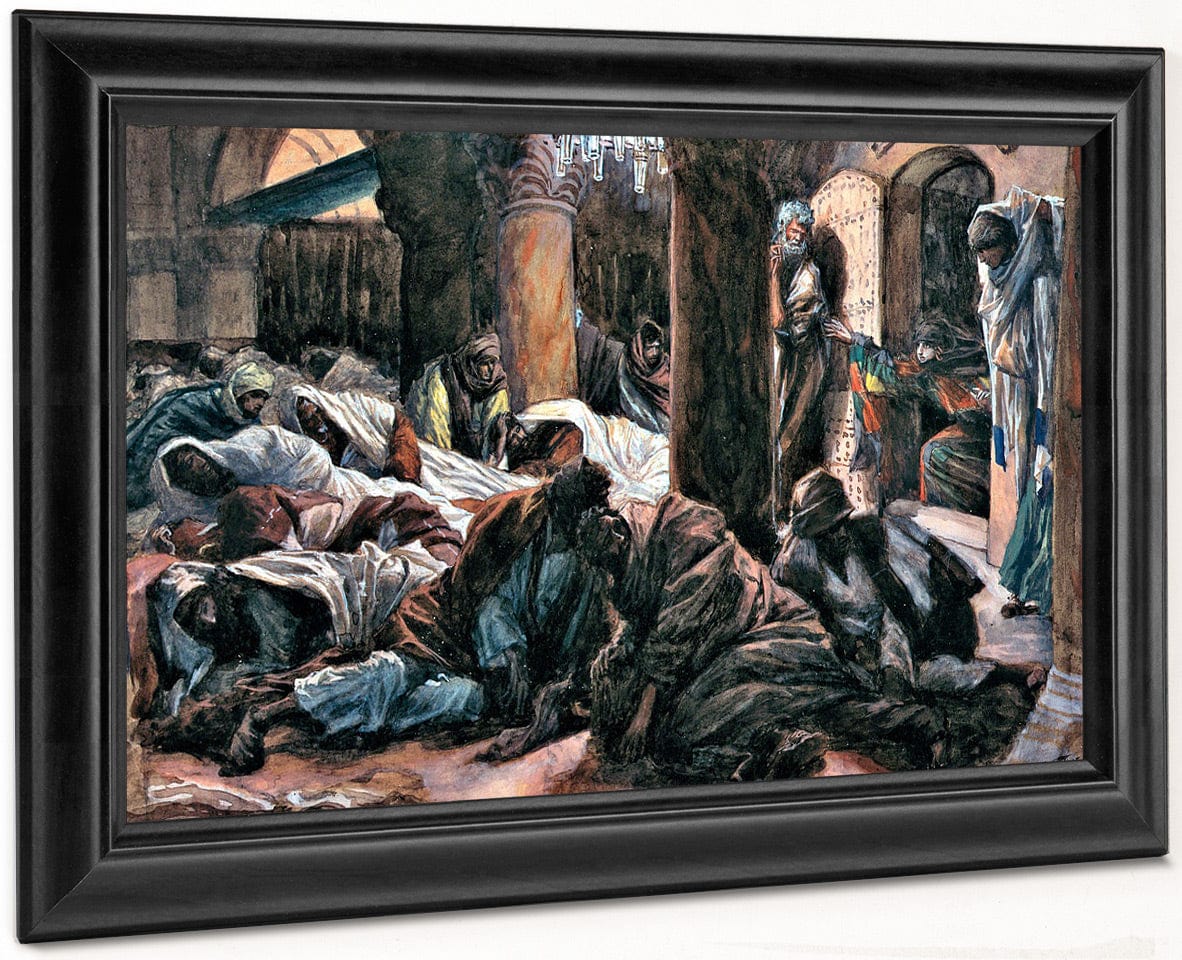 Mary Magdalen Runs To The Cenacle And Tells The Disciples That The Body Of Jesus Is No Longer In The Tomb By James Tissot Fine Art Print
