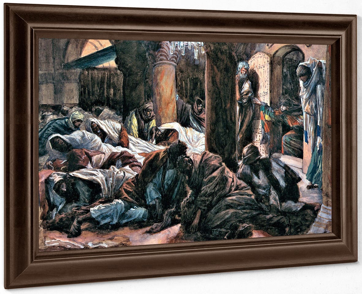Mary Magdalen Runs To The Cenacle And Tells The Disciples That The Body Of Jesus Is No Longer In The Tomb By James Tissot Fine Art Print