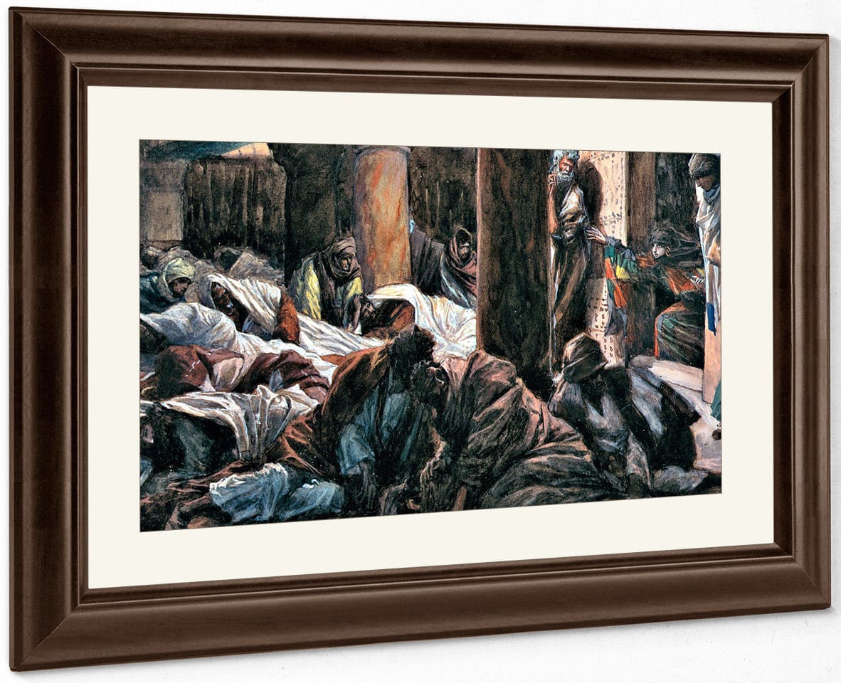Mary Magdalen Runs To The Cenacle And Tells The Disciples That The Body Of Jesus Is No Longer In The Tomb By James Tissot Fine Art Print