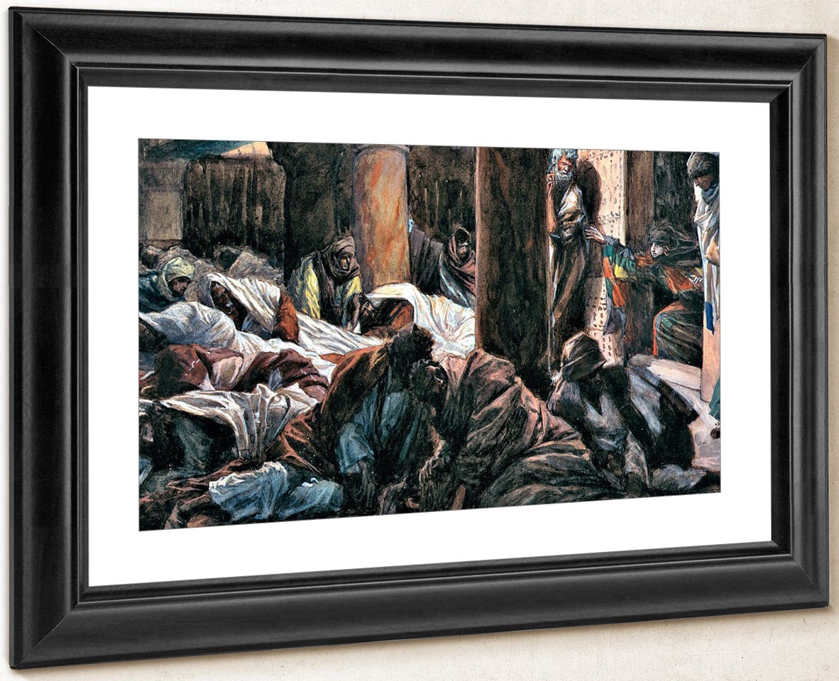 Mary Magdalen Runs To The Cenacle And Tells The Disciples That The Body Of Jesus Is No Longer In The Tomb By James Tissot Fine Art Print