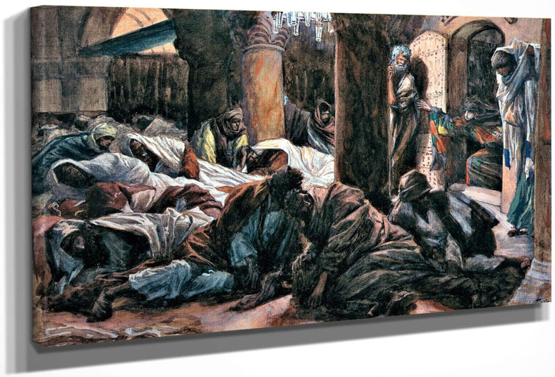 Mary Magdalen Runs To The Cenacle And Tells The Disciples That The Body Of Jesus Is No Longer In The Tomb By James Tissot Fine Art Print