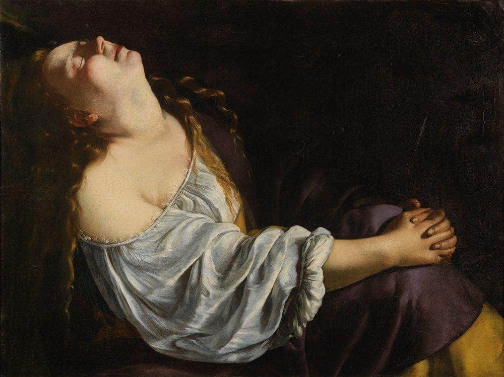 Mary Magdalene 1620 By Artemisia Gentileschi Fine Art Print
