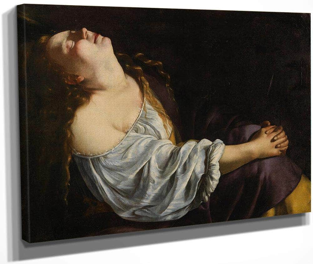 Mary Magdalene 1620 By Artemisia Gentileschi Fine Art Print