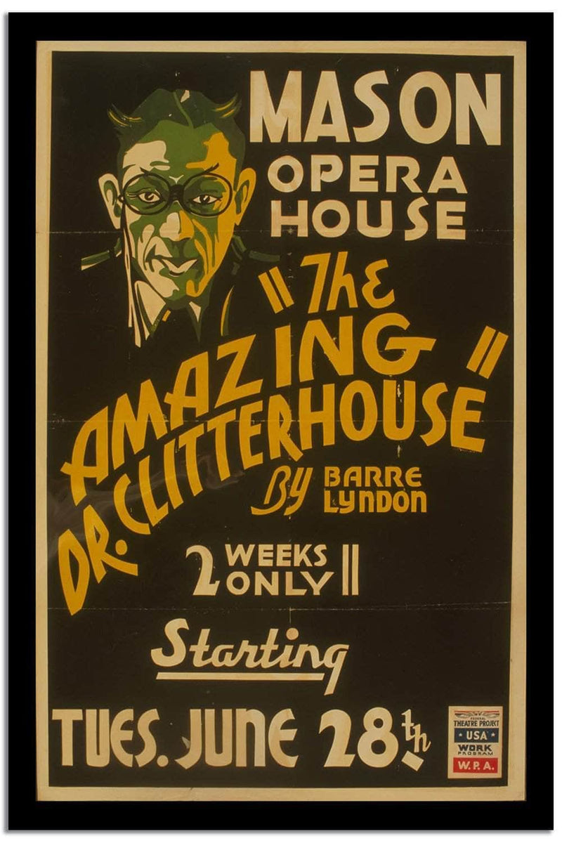 Mason Opera House  Vintage Poster Fine Art Print