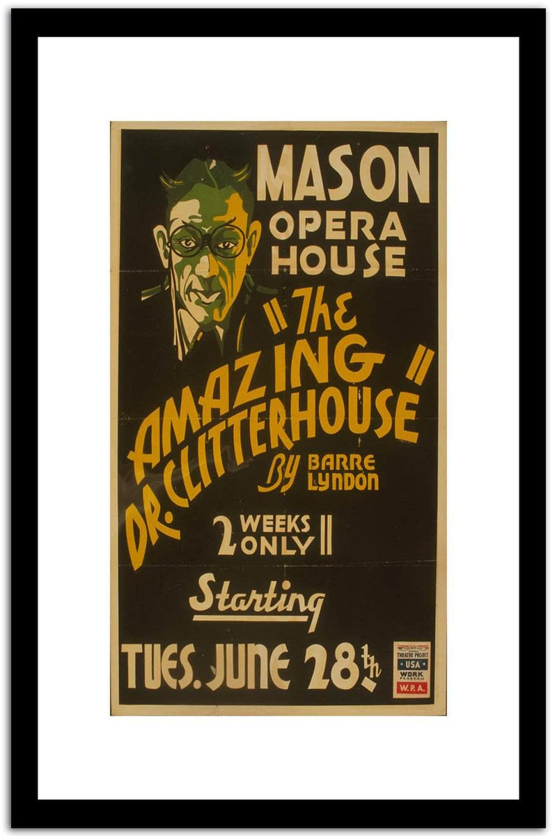 Mason Opera House  Vintage Poster Fine Art Print