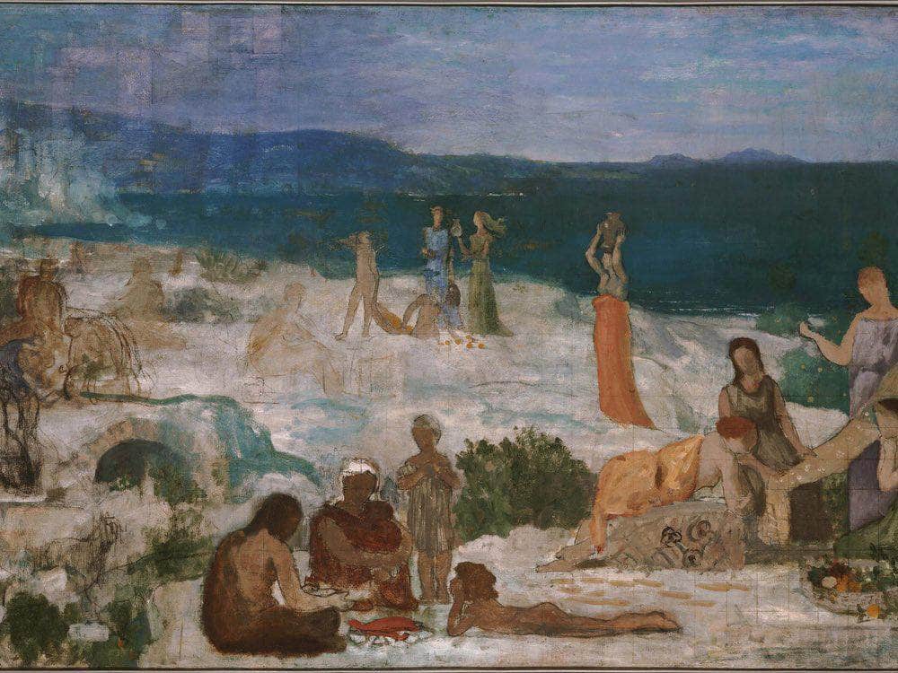 Massilia Greek Colony 1869 By Pierre Puvis De Chavannes Fine Art Print
