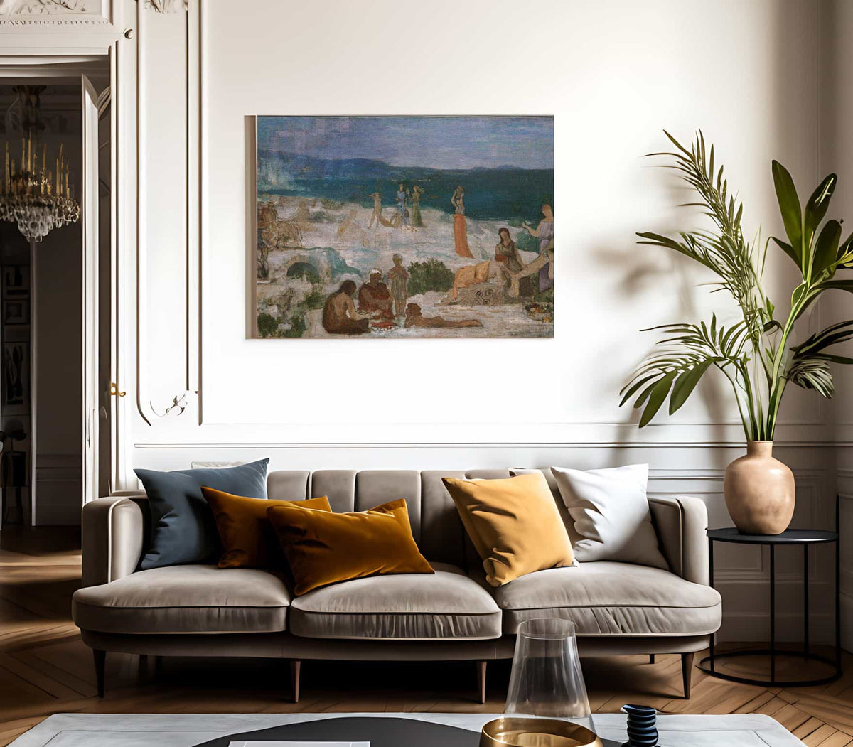 Massilia Greek Colony 1869 By Pierre Puvis De Chavannes Fine Art Print