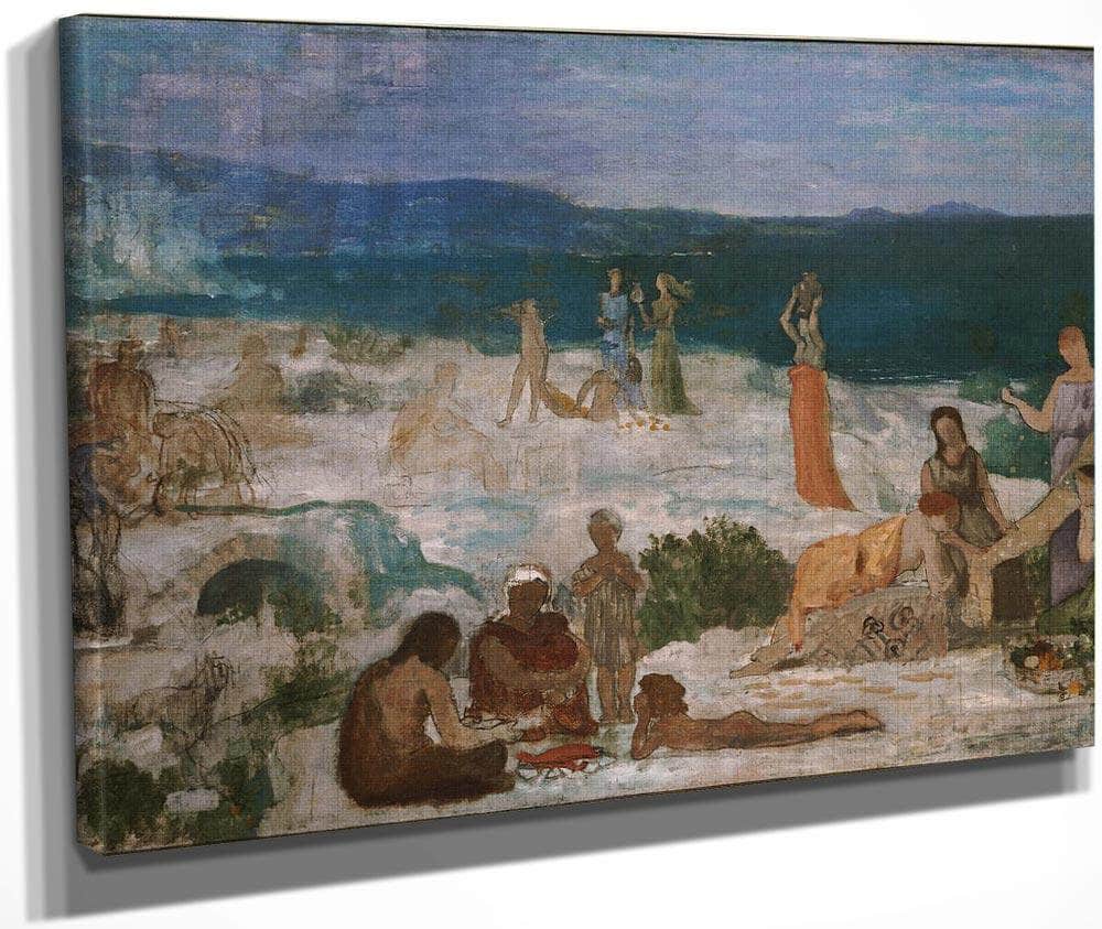 Massilia Greek Colony 1869 By Pierre Puvis De Chavannes Fine Art Print