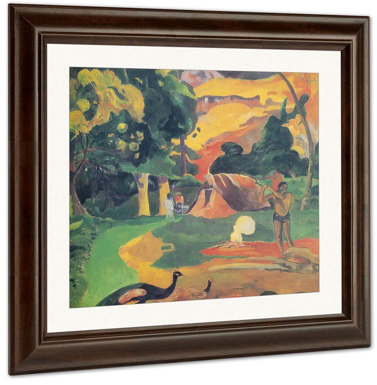 Matamoe ( Landscape With Peacocks) By Paul Gauguin Fine Art Print