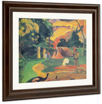 Matamoe ( Landscape With Peacocks) By Paul Gauguin Fine Art Print