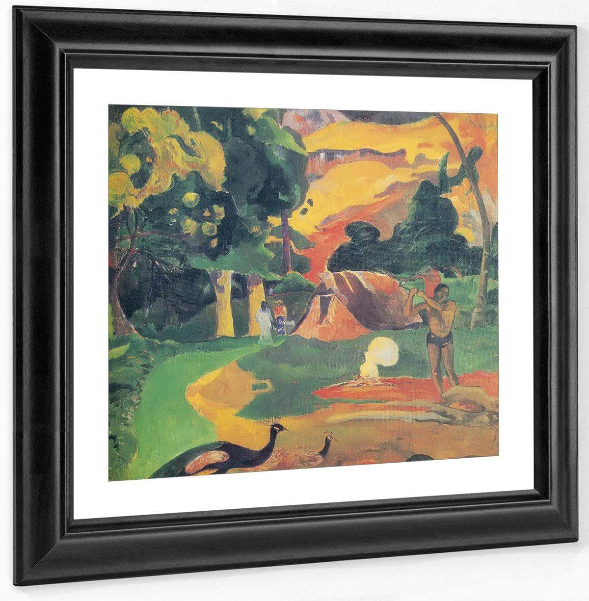 Matamoe ( Landscape With Peacocks) By Paul Gauguin Fine Art Print