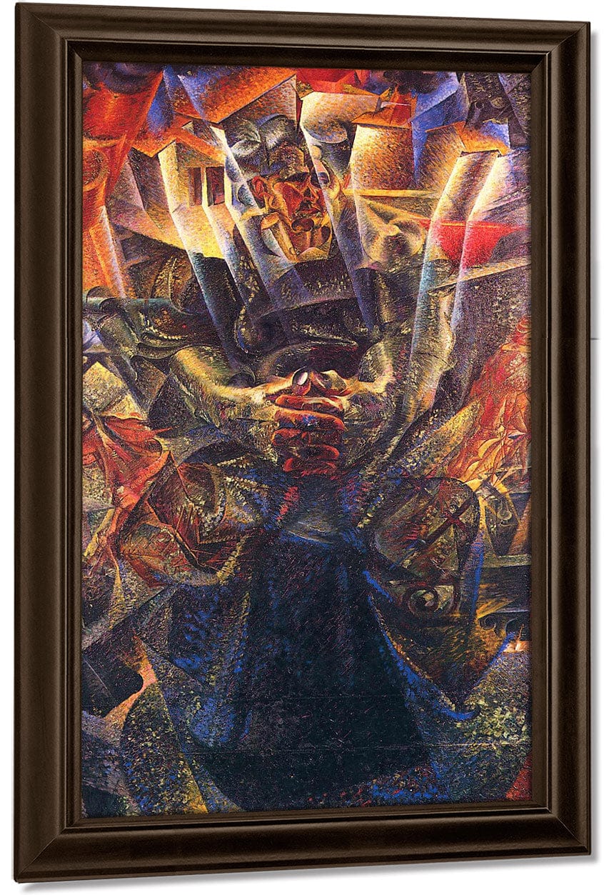 Materia 1912 Oil On Canvas 150X225 Private Collection By Umberto Boccioni Fine Art Print