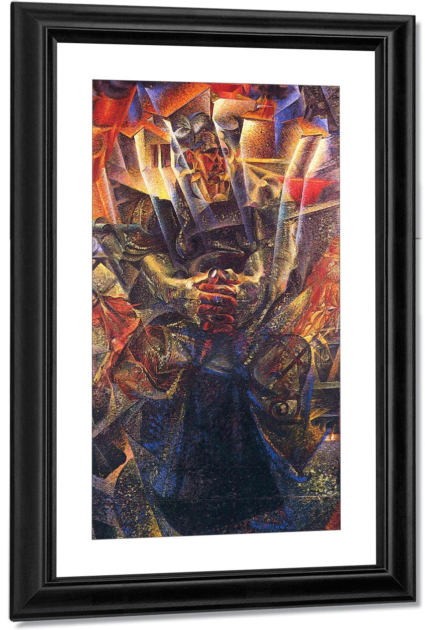 Materia 1912 Oil On Canvas 150X225 Private Collection By Umberto Boccioni Fine Art Print