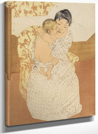 Maternal Caress By Mary Cassatt Fine Art Print