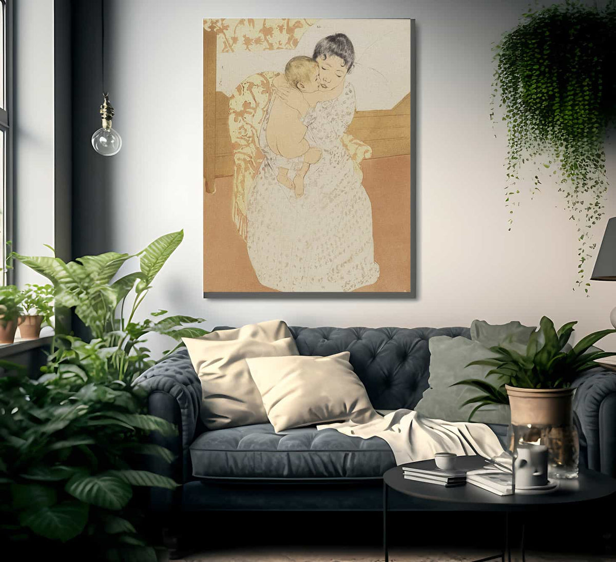 Maternal Caress By Mary Cassatt Fine Art Print