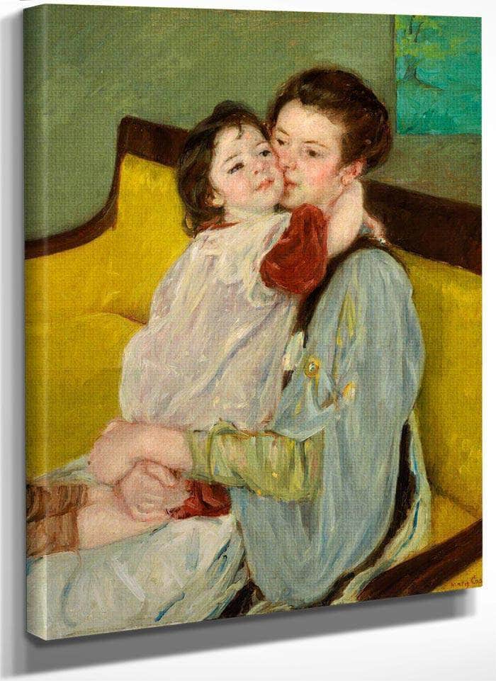 Maternal Caress (Caresse Maternelle) By Cassatt Mary Fine Art Print