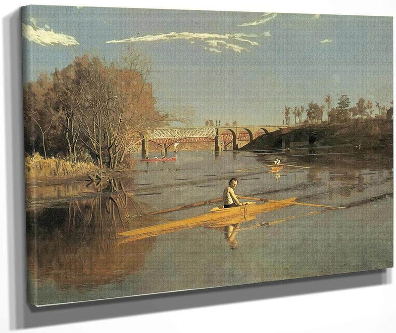 Max Schmitt In A Single Scull 2 By Thomas Eakins Fine Art Print