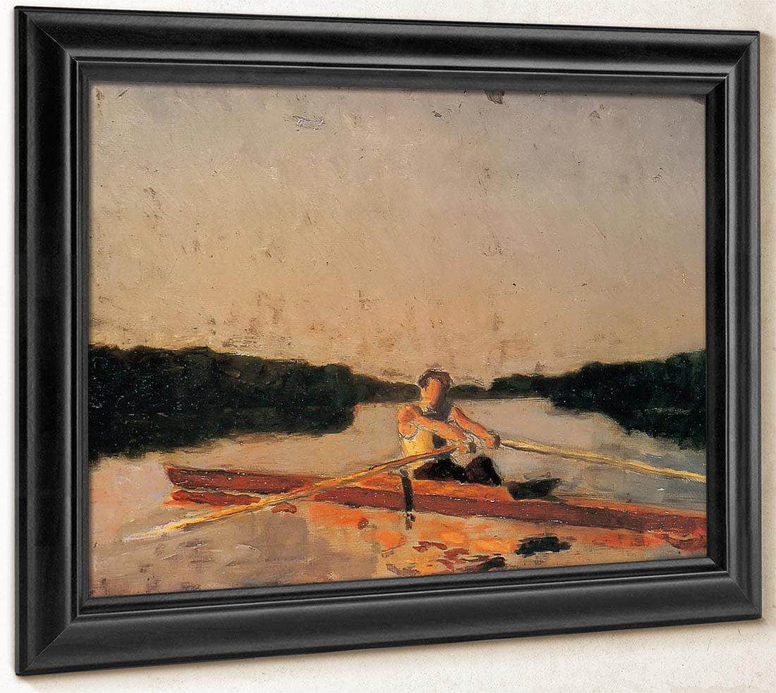Max Schmitt In A Single Scull By Thomas Eakins Fine Art Print