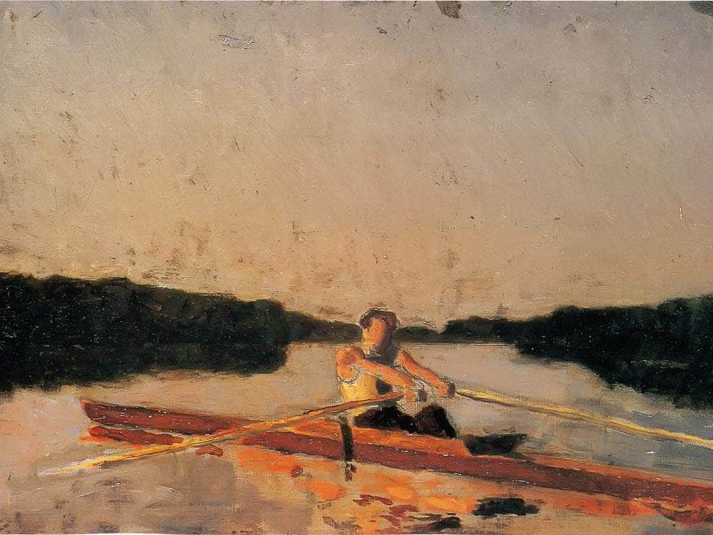 Max Schmitt In A Single Scull By Thomas Eakins Fine Art Print