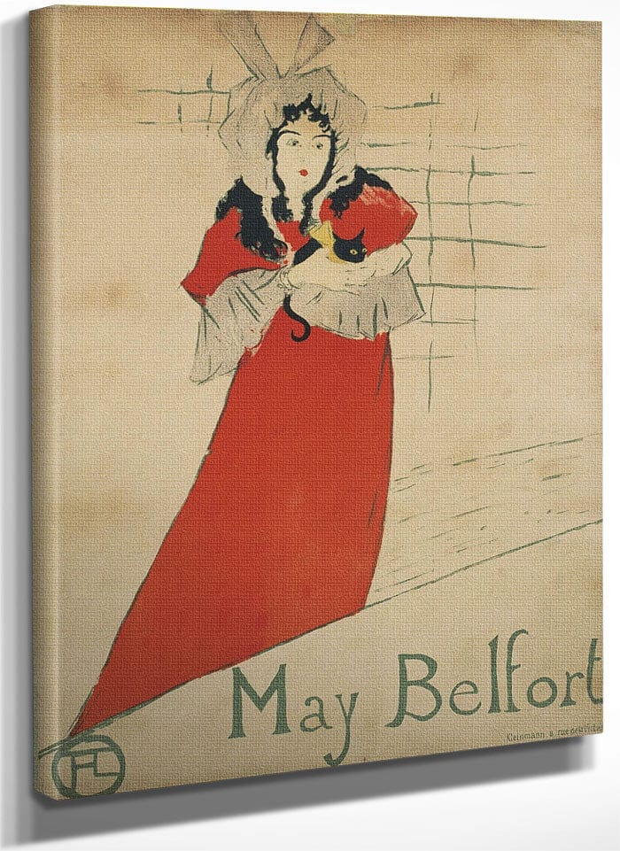 May Belfort By Henri Marie Raymond De Toulouse Lautrec Monfa Fine Art Print